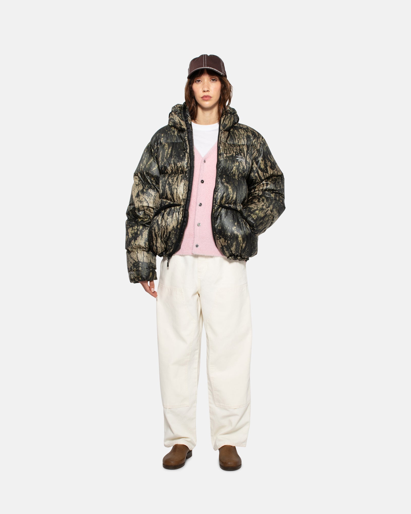 STÜSSY DOWN PARKA MICRO RIPSTOP RELIC CAMO OUTERWEAR