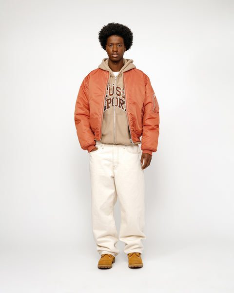 Stüssy Built Reversible Bomber Jacket Brick Outerwear | hero:hover:collection:new-arrivals,outerwear,all