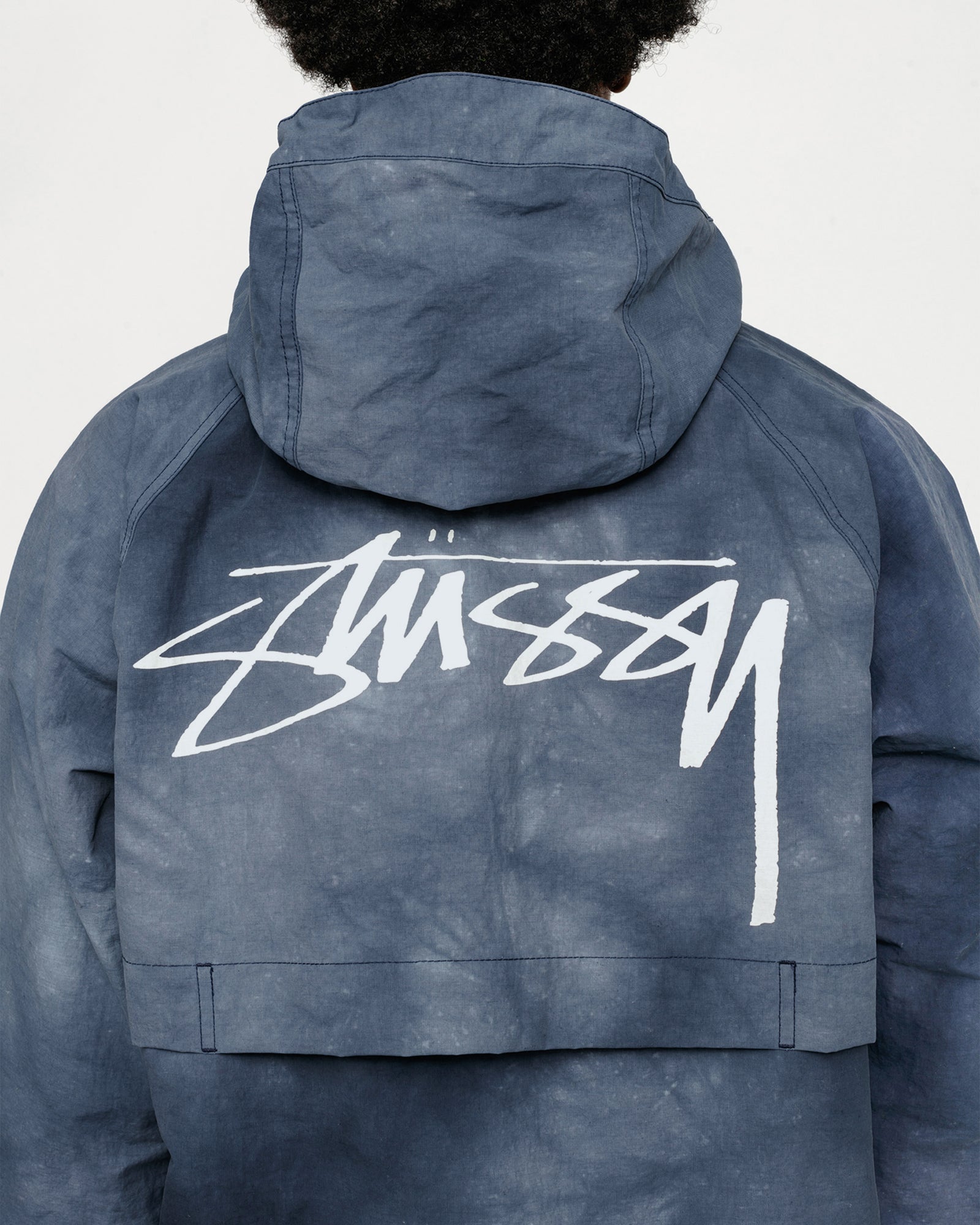 Stüssy Beach Shell Wave Dye Navy Outerwear