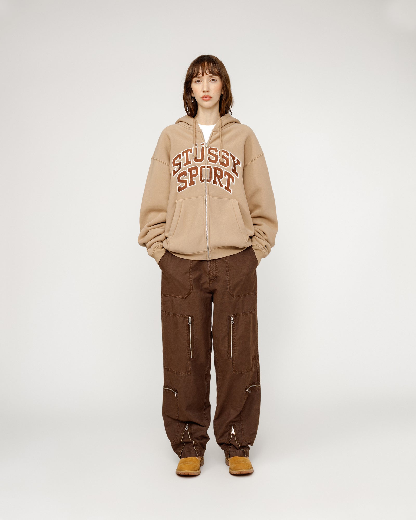 Stüssy Flight Pant Nyco Pigment Dyed Brown Bottoms