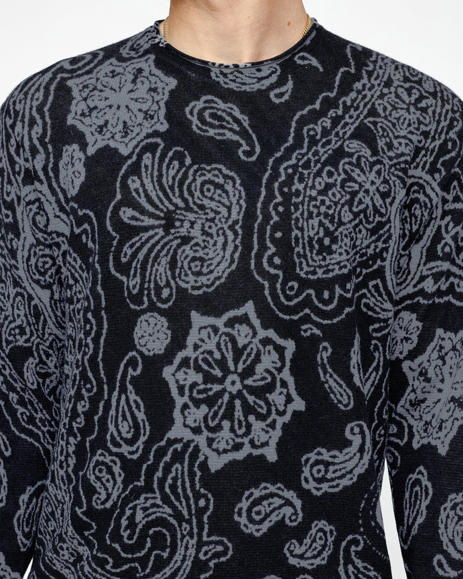 Stüssy Paisley Sweater Black Knit