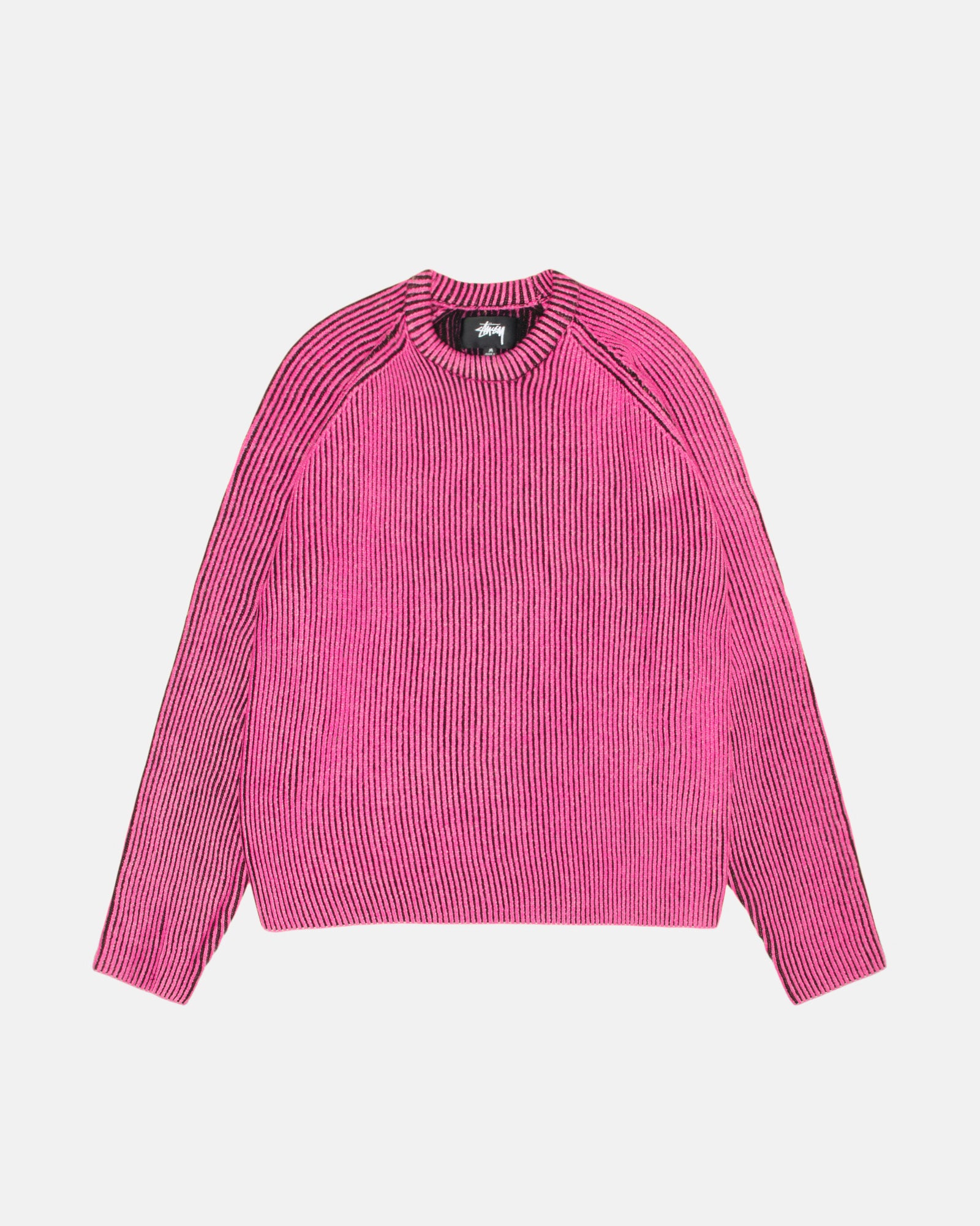 Stüssy Contrast Rib Sweater Pink Knits