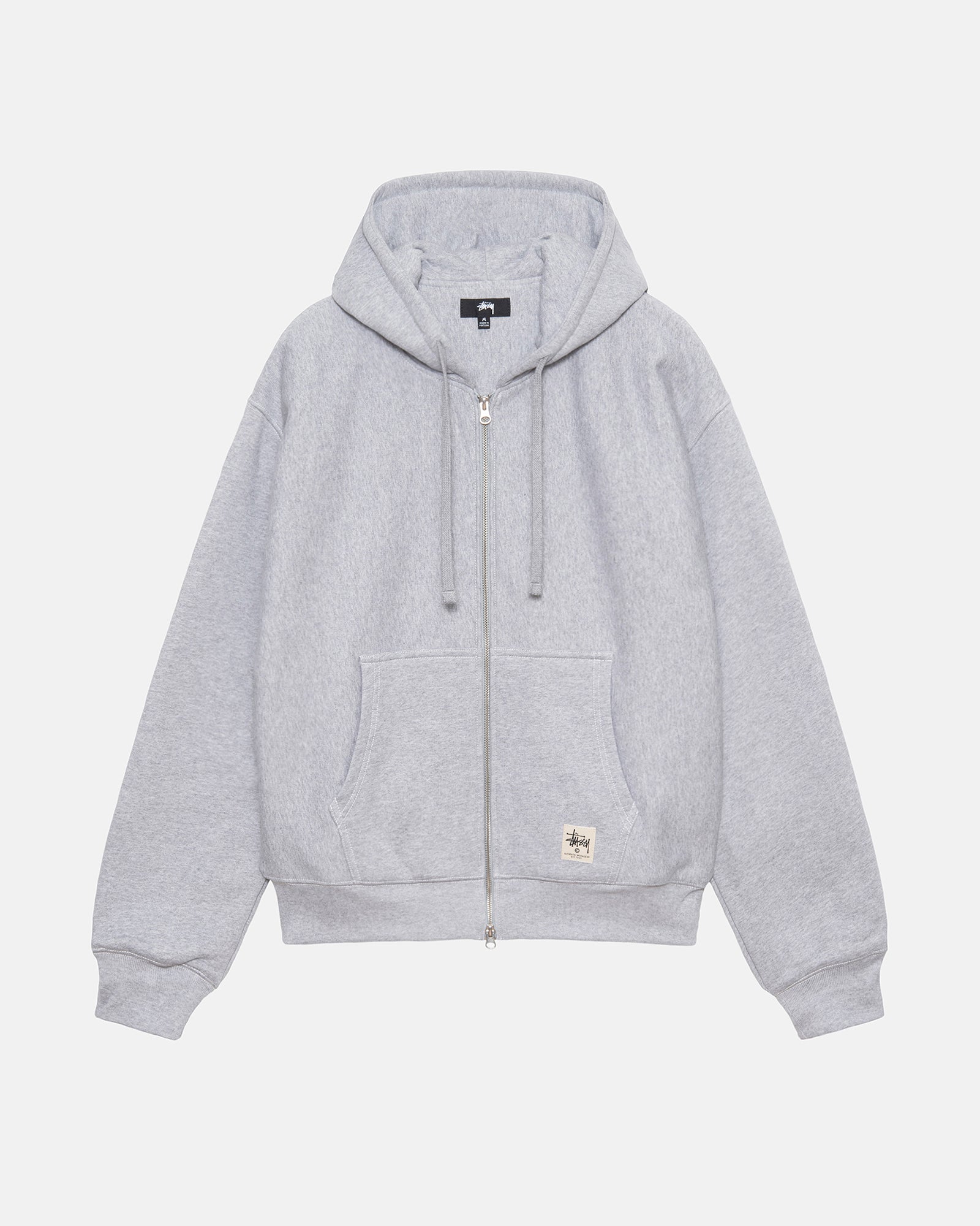 Black stussy zip sales up hoodie