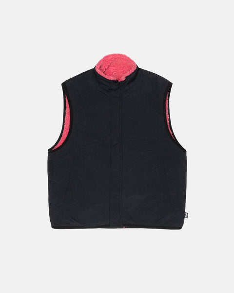 Sherpa Reversible Vest Pink Outerwear