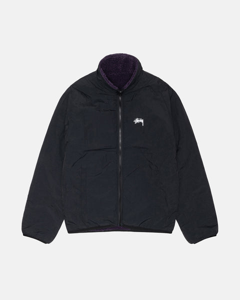 Sherpa Reversible Jacket Purple Outerwear