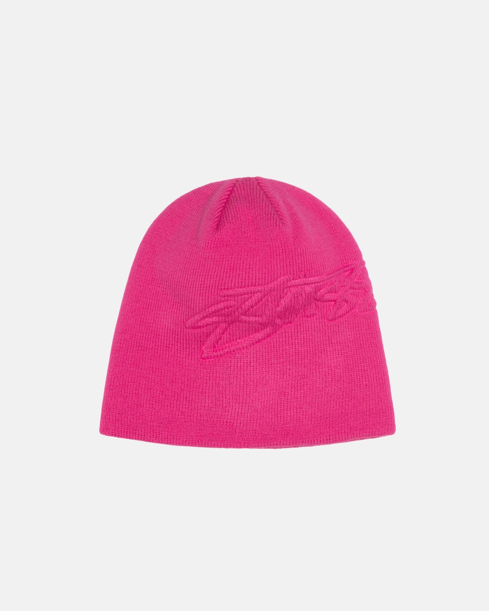 Stüssy Skullcap Embossed Smooth Stock Hot Pink Headwear