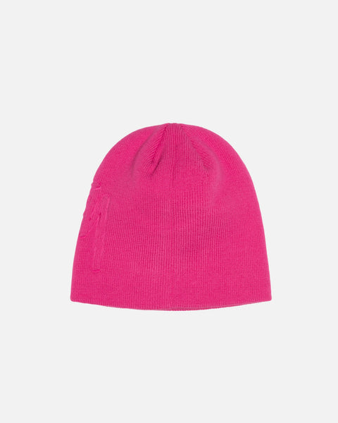 Stüssy Skullcap Embossed Smooth Stock Hot Pink Headwear