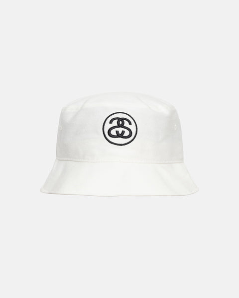 Stüssy Deep Bucket Hat Ss Link White Headwear