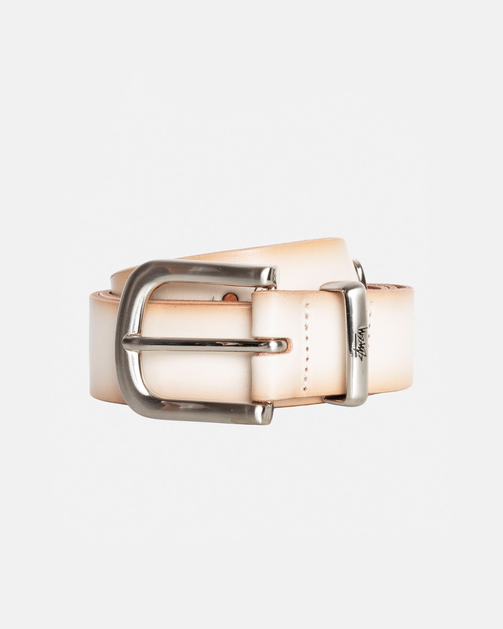 Stüssy Metal S Tip Belt Bone Accessories