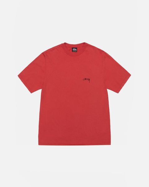 STÜSSY SMOOTH STOCK TEE PIGMENT DYED GUAVA SHORTSLEEVE